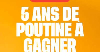 Concours Gagnez 5 ans de poutine gratuite