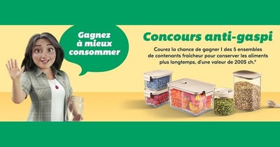 Concours Gagnez 1 des 5 ensembles de contenants fraîcheur!