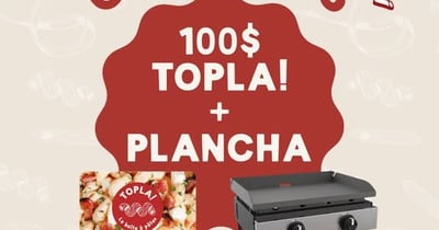 Concours Gagnez 100 $ chez Topla ET une magnifique plancha pour des repas de feu !