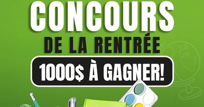 Concours Gagnez 100$ en carte-cadeau Papa Sandwich et 100$ en fournitures scolaires!