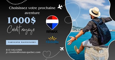 Concours Gagnez 1000$ en crédit voyage!