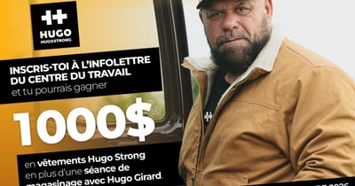 Concours Gagnez 1000$ en vêtements Hugo Strong en plus d'une séance de magasinage avec Hugo Girard!