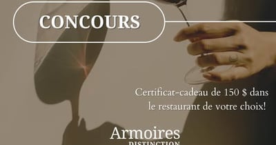 Concours Gagnez 150$ dans le restaurant de votre choix!