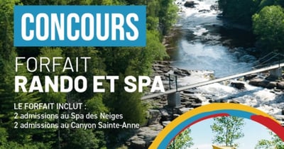 Concours Gagnez 2 forfaits Rando & Spa-Détente pour 2 personnes!