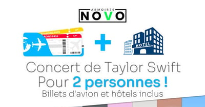Concours Gagnez 2 places pour le concert de Taylor Swift du 14 novembre 2024 (À Toronto) avec vos billets d'avion et l'hôtel d'inclus !