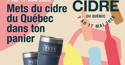 Concours Gagnez 2 verres Yeti, 2 billets pour Soif de cidre Montréal et 100 $ de cidre du Québec!