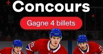 Concours Gagnez 4 billets pour la game du 26 mars pour aller voir Les Canadiens de Montréal!