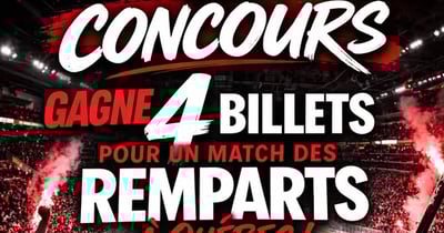 Concours Gagnez 4 billets pour les Remparts de Québec!