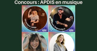 Concours Gagnez 4 billets pour les spectacles de APDIS en musique dans la Ville de Salaberry-de-Valleyfield !
