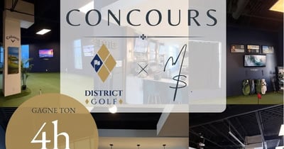 Concours Gagnez 4 heures de Simulateur au District du golf!