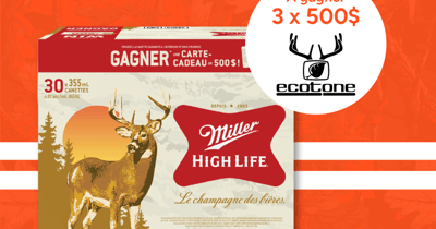 Concours Gagnez 500$ chez Ecotone!