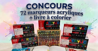 Concours Gagnez 72 marqueurs à l'acryliques et un livre de coloriage Disney!