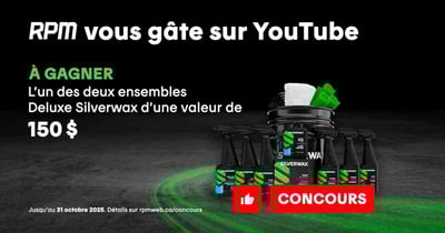 Concours Gagnez avec RPM : 1 des 2 ensembles DELUXE Silverwax pour votre véhicule Concours Gagnez avec RPM : 1 des 2 ensembles DELUXE Silverwax pour votre véhicule