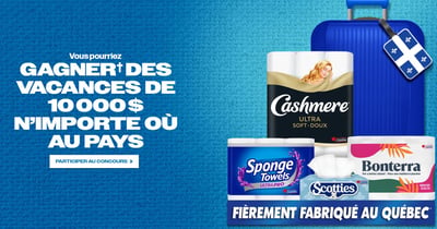 Concours Gagnez des vacances d'une valeur de 10 000$ n'importe où au pays!