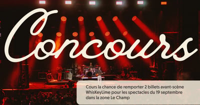 Concours Gagnez deux billets avant-scène WhiskeyLime Distillerie Wabasso au Festival Western de St-Tite!
