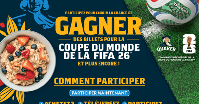 Concours Gagnez deux billets pour la coupe du monde de FIFA 2026!