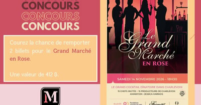 Concours Gagnez deux billets pour le Grand Marché en Rose du Fairmont Le Manoir Richelieu!