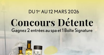 Concours Gagnez deux entrées au Strom spa et une boite signature Signé Caméline!