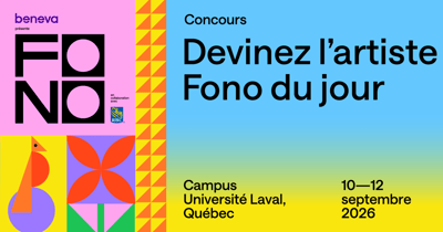 Concours WKND 91,9 Gagnez deux laissez-passer pour le festival Fono!