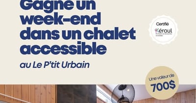 Concours Gagnez deux nuitées au chalet le P’tit urbain!