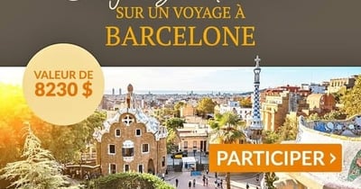 Concours Gagnez deux places pour le voyage de groupe à Barcelone!