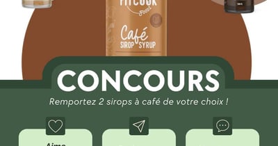 Concours Gagnez deux sirops à café Le Fit Cook de votre choix!