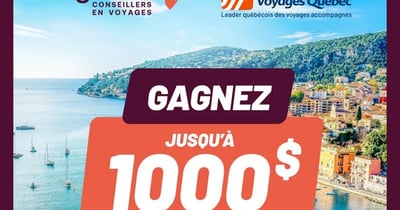 Concours Gagnez jusqu`à 1000$ en crédit-voyage!