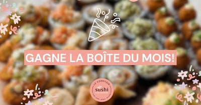Concours Gagnez la boîte Sushi à la maison du mois de Juin!