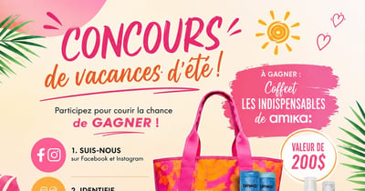Concours Gagnez le coffret Les indispensables de Amika!