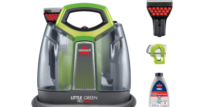 Concours Gagnez le détacheur portable BISSELL Little Green ProHeat : éliminez les taches tenaces en un clin d'œil!