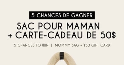 Concours Gagnez l'un 5 sacs pour maman et l'une des 5 cartes-cadeaux de 50$!