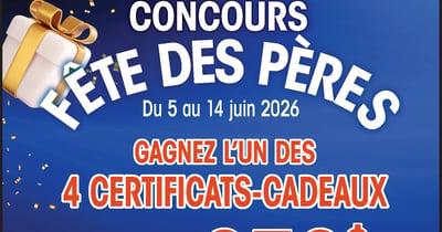 Concours Gagnez l'un des 4 certificats-cadeaux de 250$!