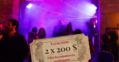 Concours Gagnez l'un des deux certificats cadeaux de 200$ chez les commerces participants de L'Étrange Carnaval!
