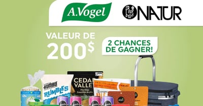 Concours Gagnez l’un des deux paniers-cadeaux santé de A. Vogel et Natur!