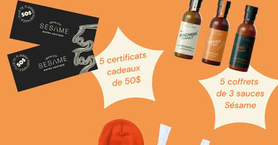 Concours Gagnez l'un des quinze prix du Sésame - Bistro Asiatique!
