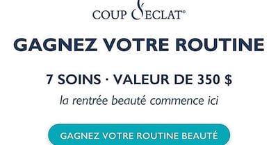 Concours Gagnez l'un des sept soins anti-âge Coup d'Éclat!