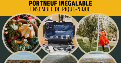 Concours Gagnez l’un des trois ensembles de pique‑nique aux couleurs de la région de Portneuf!