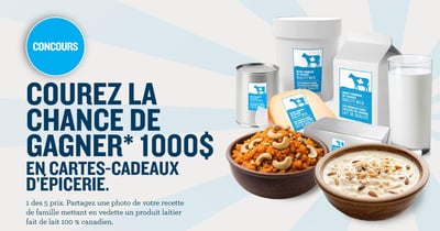 Concours Gagnez l'une des 5 cartes-cadeau d'épicerie de 1000$ ! Concours Gagnez l'une des 5 cartes-cadeau d'épicerie de 1000$ !