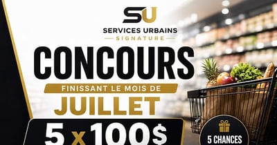Concours Gagnez l'une des 5 cartes-cadeaux de 100$!