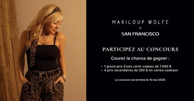 Concours Gagnez l'une des 5 cartes-cadeaux San Francisco!