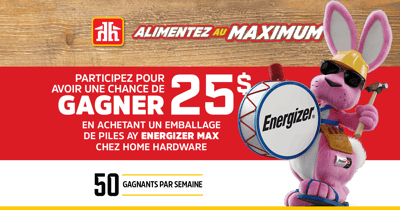 Concours Gagnez l'une des 50 cartes-cadeaux Home Harware par semaine!