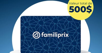 Concours Gagnez l'une des cinq cartes-cadeaux Familiprix de 100$!