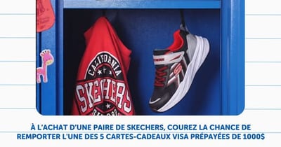Concours Gagnez l'une des cinq cartes Visa prépayées de 1000$!