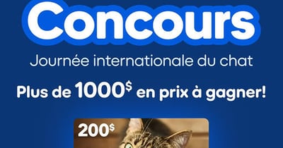 Concours Gagnez l'une des deux cartes-cadeaux Mondou de 200$!