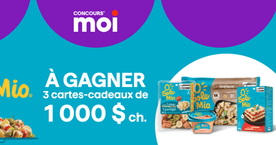 Concours Gagnez l'une des trois cartes-cadeau de 1000$!