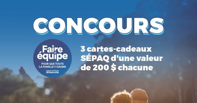Concours Gagnez l'une des trois cartes-cadeaux de la Sépaq, d’une valeur de 200$!