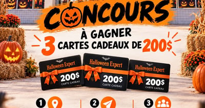 Concours Gagnez l'une des trois cartes-cadeaux Halloween Expert de 200$!