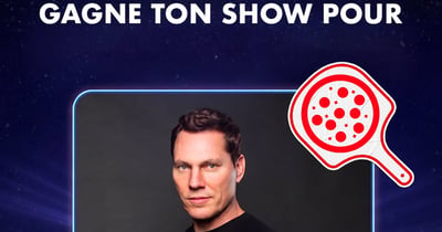 Concours Gagnez quatre billets pour aller voir Tiesto le 4 septembre à Québec et 100$ Pizza Salvatoré!