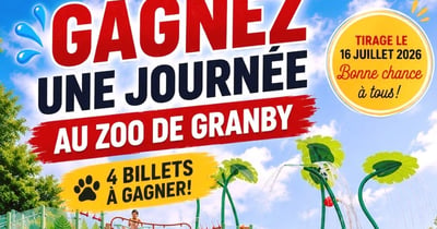 Concours Gagnez quatre billets pour le zoo de Granby et Amazoo!