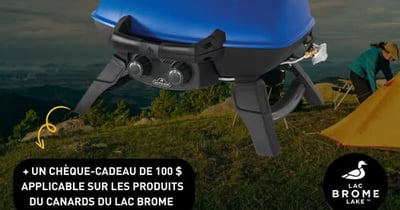 Concours Gagnez un BBQ portatif Napoleon TravelQ 285 et un chèque-cadeau Canard du Lac Brome de 100$!